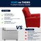 Flash Furniture Kids Recliner, 25" to 39" x 28", Upholstery Color: Red, Frame Material: Hardwood, Plastic BT-7950-KID-RED-GG - alternate 7